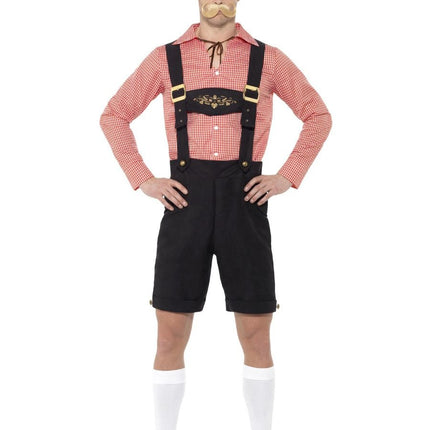 Ensemble Lederhosen rouge