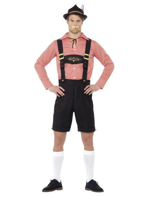 Ensemble Lederhosen rouge