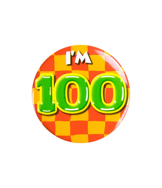 Je suis 100 Bouton 100 ans 5.5cm