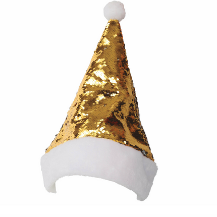 Bonnet de Père Noël Or