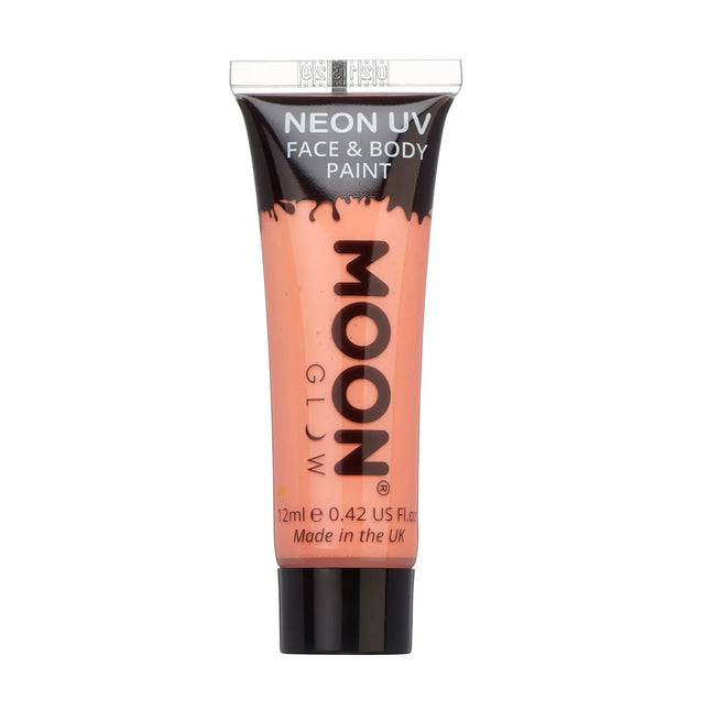 Moon Glow Pastel Neon UV Face Paint Pastel Coral 12ml