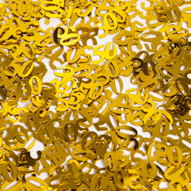 Confettis de table 50 ans d'or