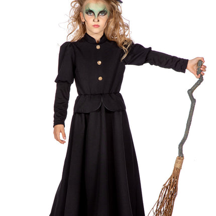 Robe de sorcière fille noire