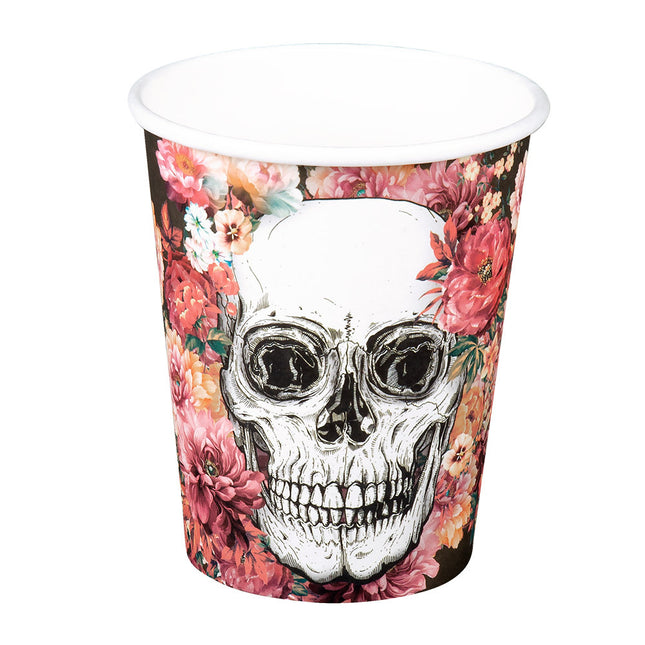 Dia De Los Muertos Cups Paper 210ml 10pcs