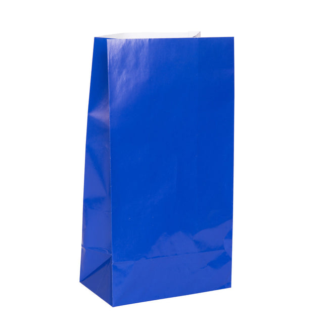 Sacs de fête Bleu 25cm 12pcs