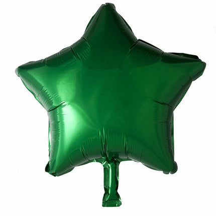 Ballon à l'hélium Étoile verte 46 cm vide