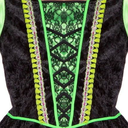 Robe de sorcière fille verte