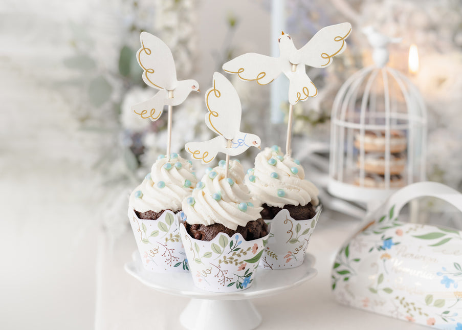 Moules à Cupcake Fleurs 6pcs