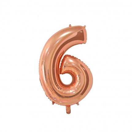 Ballon de baudruche Figure 6 Rose Gold 66cm