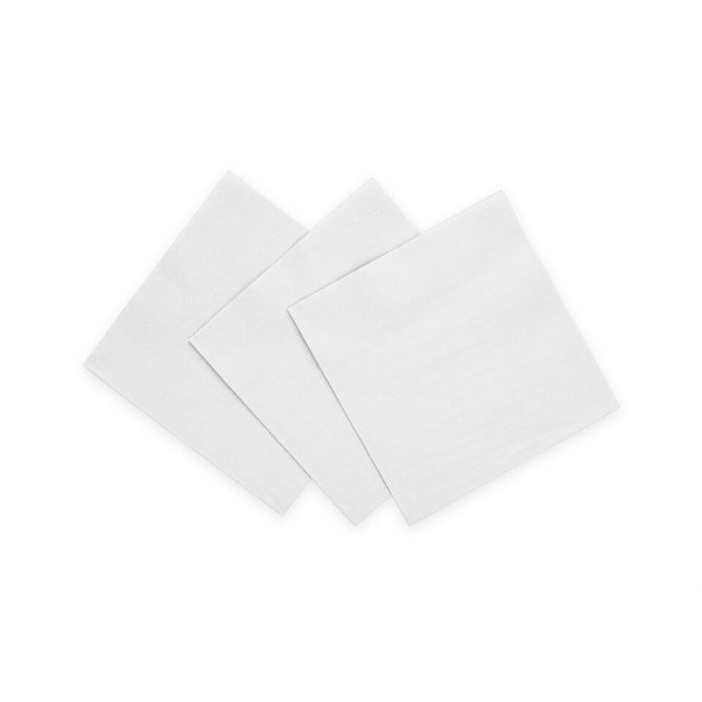 Serviettes blanches 3 couches 24cm 20pcs