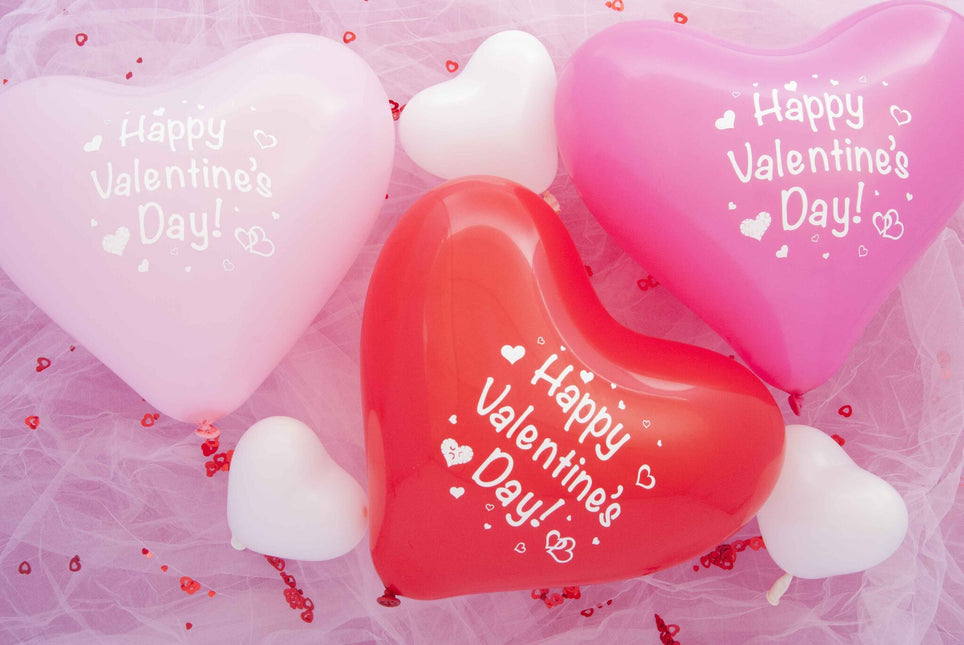 Ballons Heart Happy Valentine Mix 30cm 50pcs