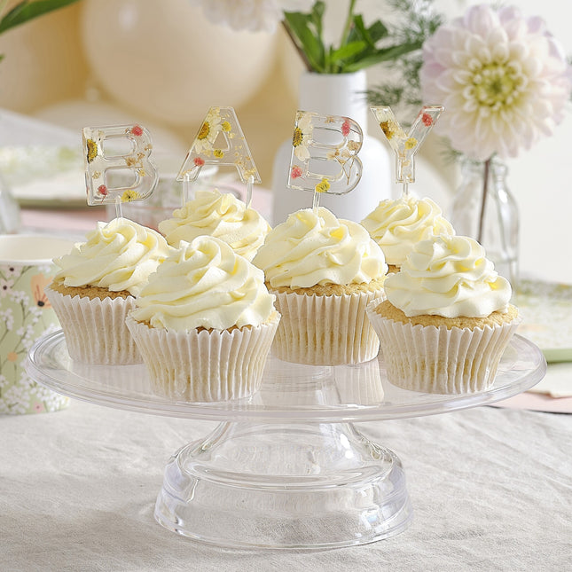 Dessus de cupcake Baby Shower Baby 4pcs