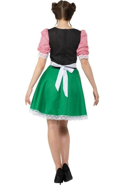 Robe Dirndl Oktoberfest Rouge Vert