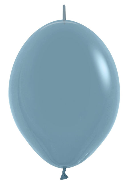 Ballons Pastel Bleu Crépuscule 30cm 50pcs