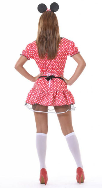 Costume de Minnie Mouse Blanc Rouge Dames