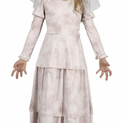 Costume d'Halloween fantôme fille blanc