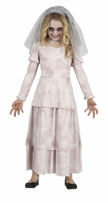 Costume d'Halloween fantôme fille blanc