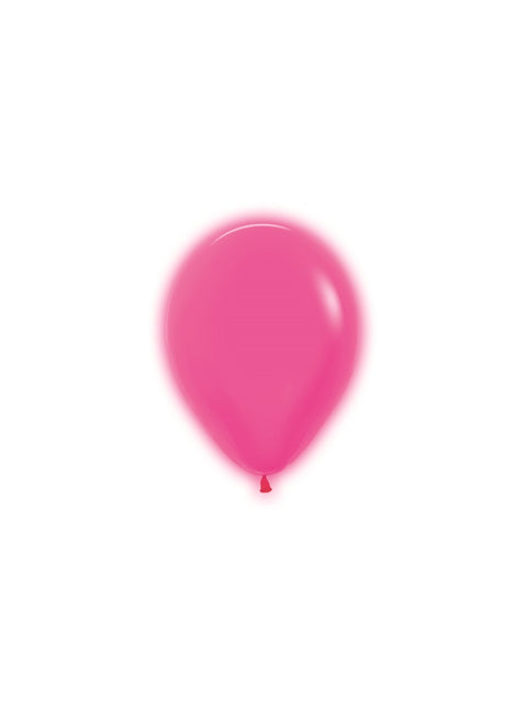 Ballons Néon Fuchsia 12cm 50pcs