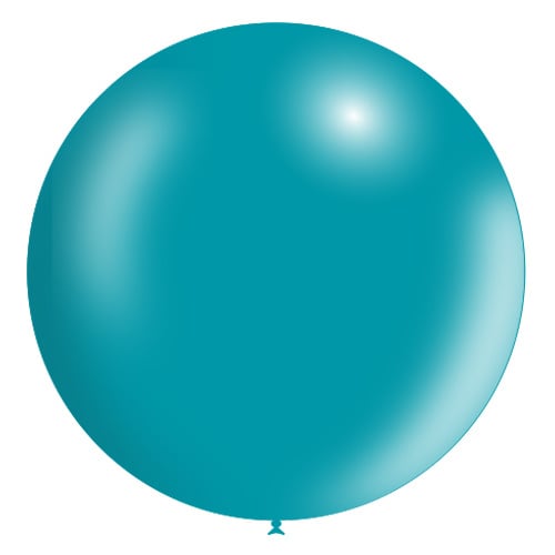 Ballon géant turquoise XL Metallic 91cm