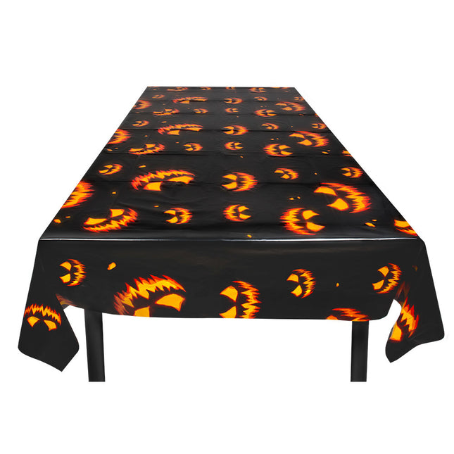 Nappe d'Halloween Citrouille effrayante 1.8m