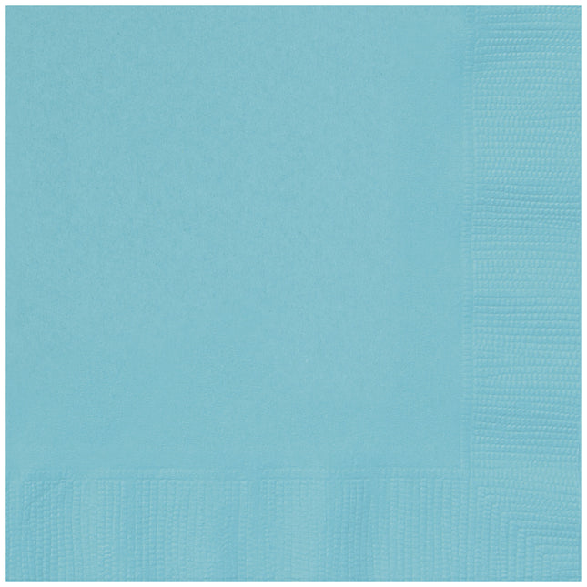 Serviettes de table turquoise 2 couches 33cm 20pcs