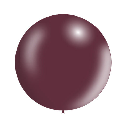 Ballon géant rouge bordeaux métallisé 60 cm