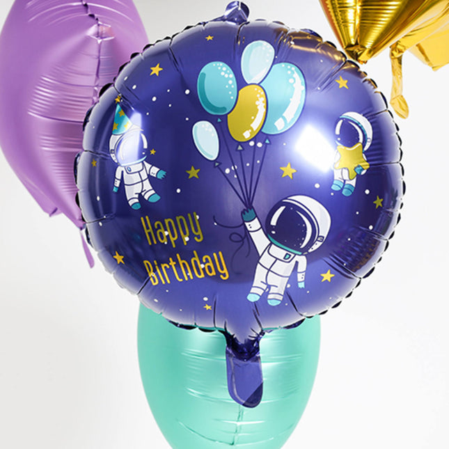 Ballon à l'hélium Happy Birthday Espace vide 45cm