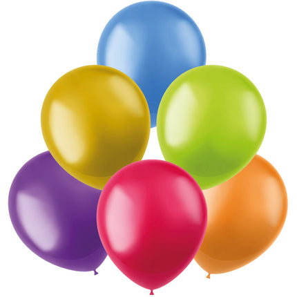 Ballons colorés métalliques 23cm 50pcs