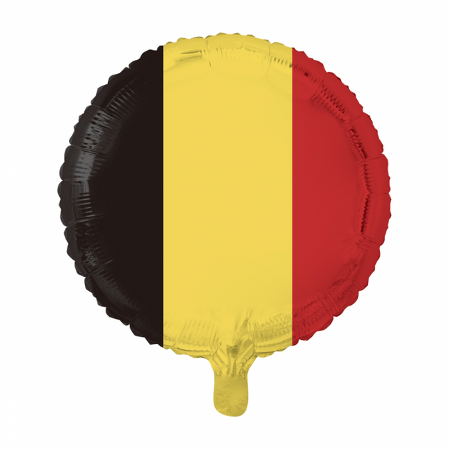 Ballon à l'hélium Drapeau Belgique 45cm vide