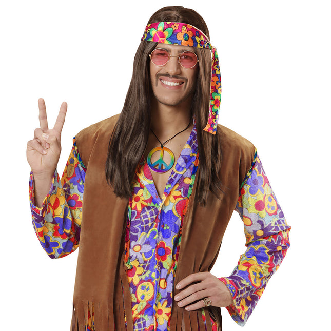 Collier Hippie coloré Arc-en-ciel