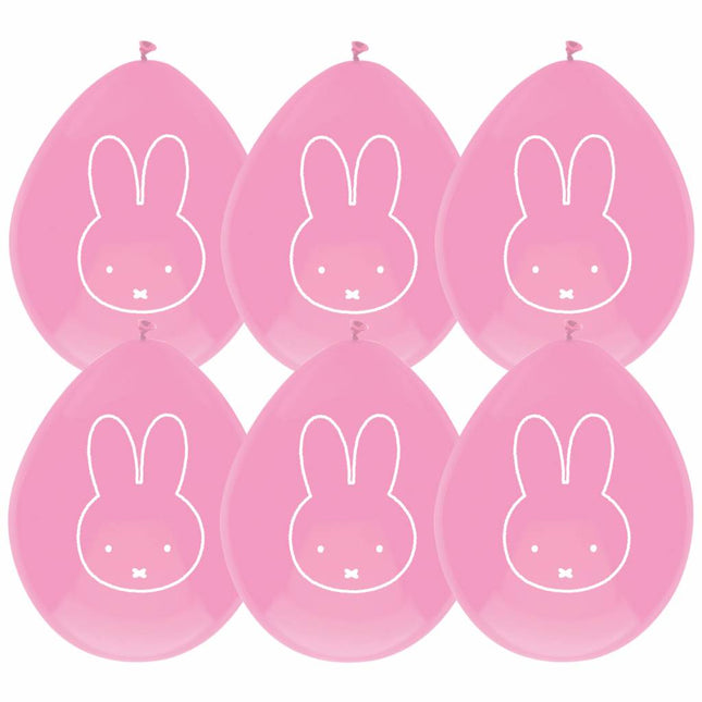 Miffy Balloons Light Pink 30cm 6pcs