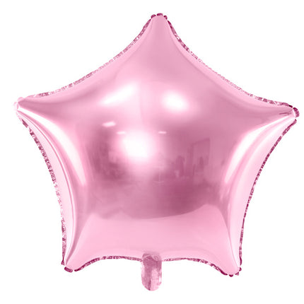 Ballon à l'hélium étoile rose clair vide 48cm