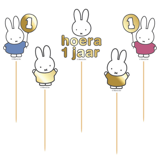 Miffy Cake Topper Set 15cm 5 pièces