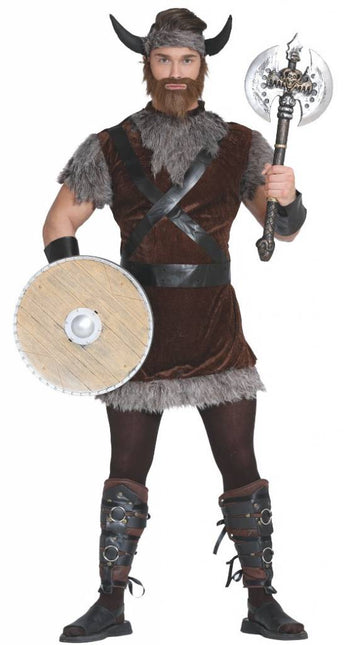 Costume de viking Marron Gris Hommes