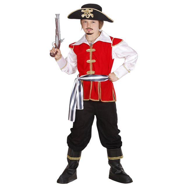 Costume de pirate Blanc Noir Garçon