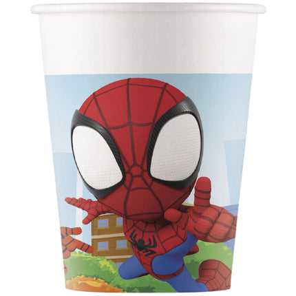 Gobelets Spidey et ses incroyables amis 200ml 8pcs