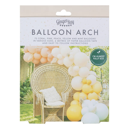 Arche de ballons Pastel Nude DIY Set