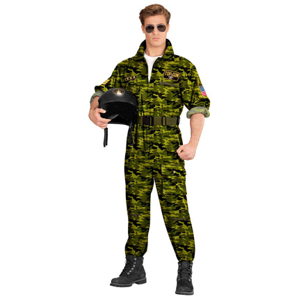 Costume de pilote homme vert