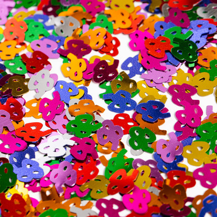 Confettis de table 85 ans colorés