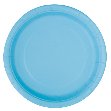 Assiettes Bleu clair 22cm 8pcs