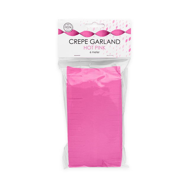 Guirlandes Fuchsia Crêpe 6m