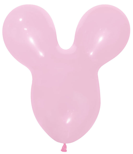 Ballons Tête de Souris Rose 25pcs