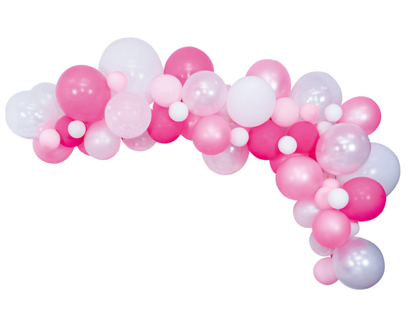 Arche de ballons fait maison set rose 4m