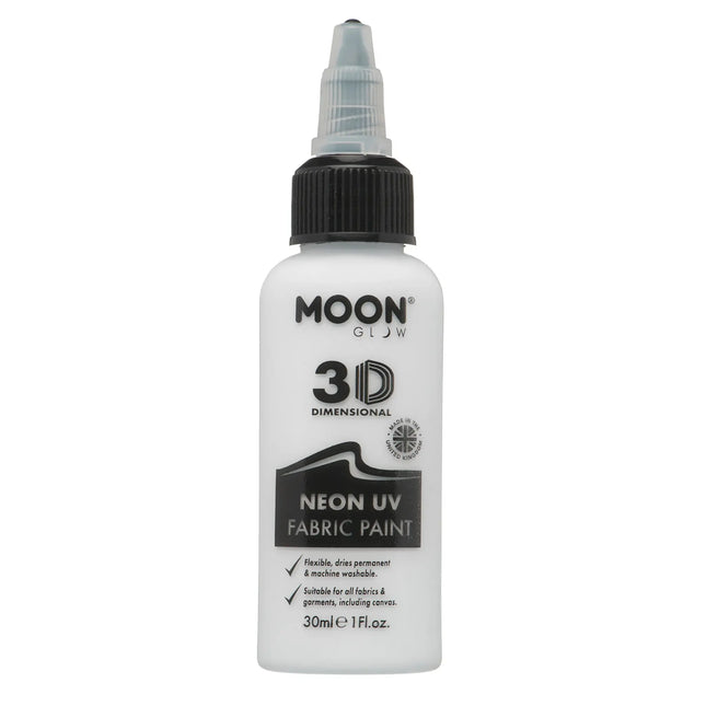 Peinture pour tissu Moon Glow Neon UV 30ml Blanc 30ml