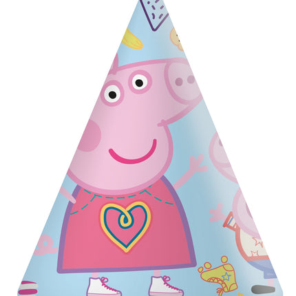 Chapeaux de fête Peppa Pig 6 pièces