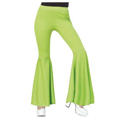 Pantalon Disco 70S Vert Dames