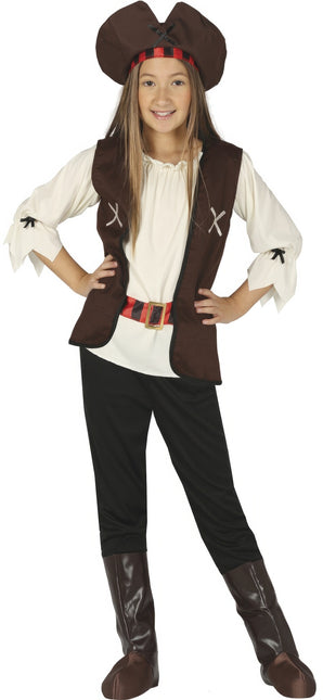 Costume de pirate Fille brune