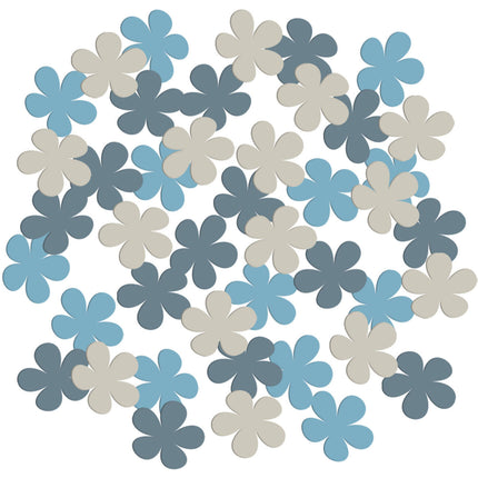 Fleurs Confetti Bleu