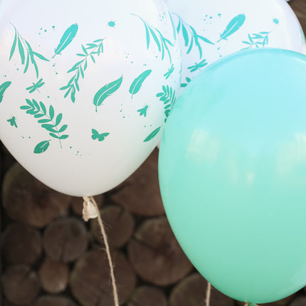 Ballons Nature Vert 33cm 6pcs