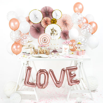 Ensemble de ballons à lettres Love Rose Gold Vide 1.4m